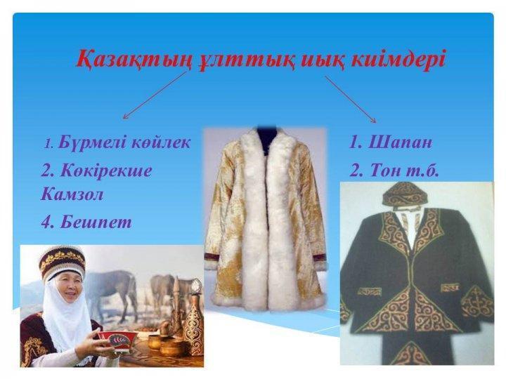 "Қазақтың ұлттық киімдері" ашық сабақ