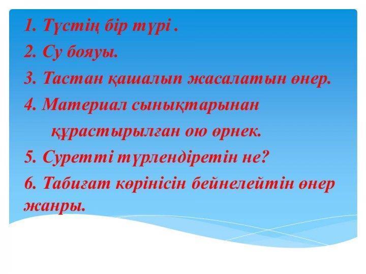 "Қазақтың ұлттық киімдері" ашық сабақ