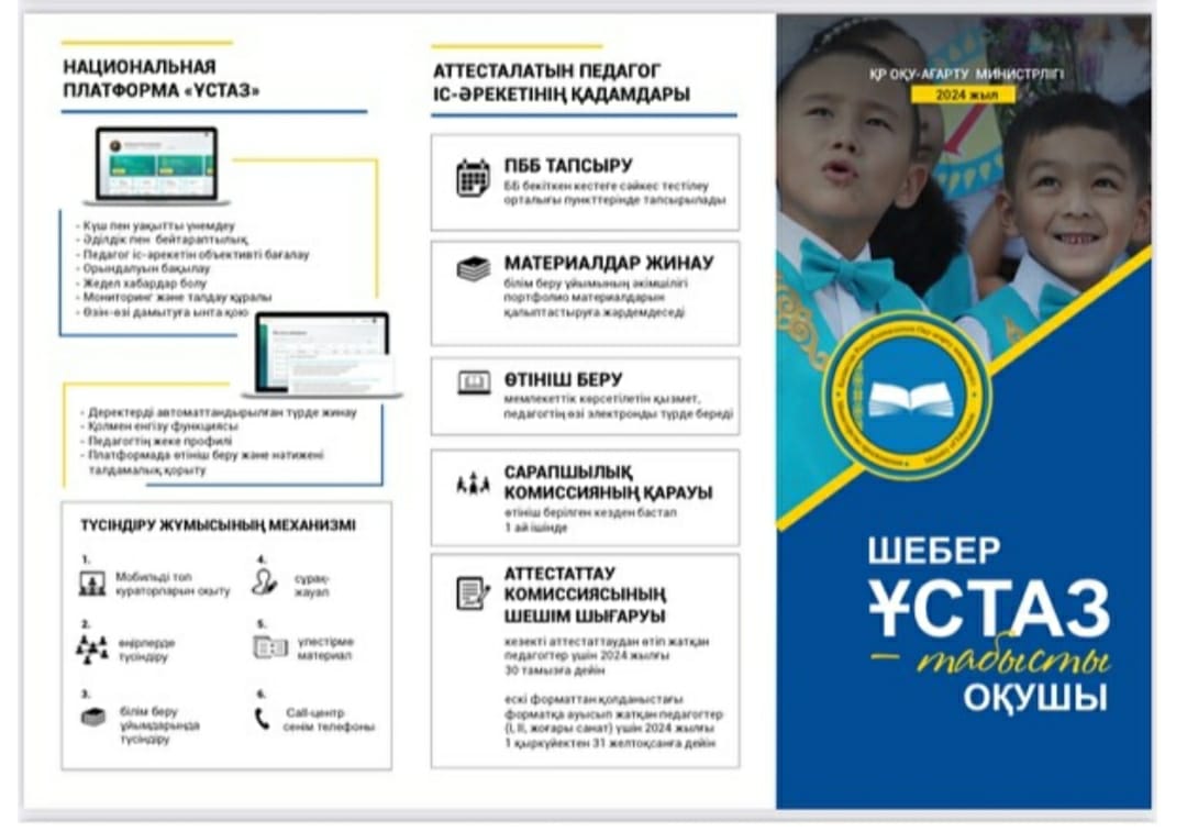 «Шебер ұстаз – табысты оқушы» тақырыбында аттестаттау жобасын таныстыру