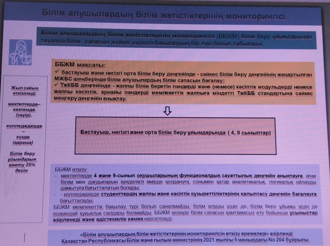 ББЖМ бойынша педагогтарға түсіндіру жұмыстары